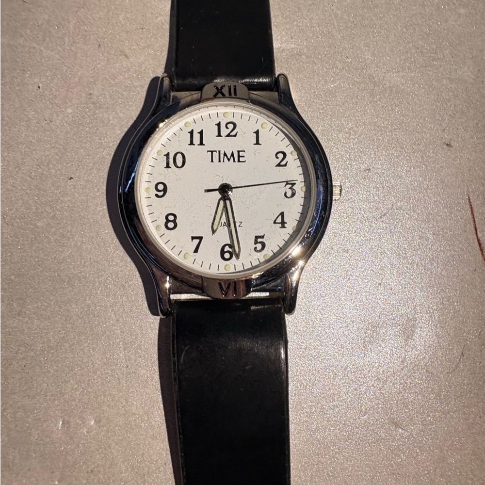 Classic Black and Silver Watch